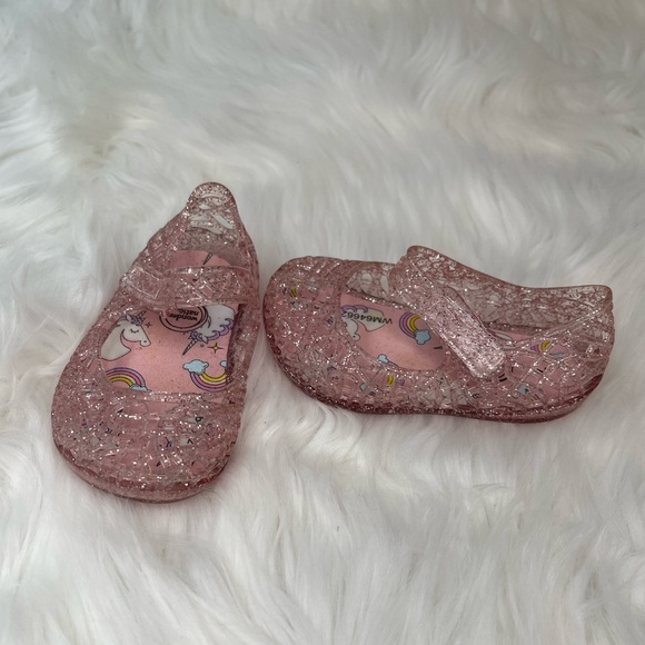 Baby’s Wonder Nation Glittery Pink Shoes - Picture 1 of 4